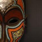 Beaded Spirit Mask – African Tribal Wall Décor