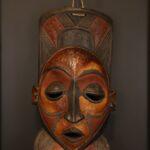 Ancestral Crown Mask – African Tribal Wall Décor