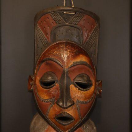 Ancestral Crown Mask – African Tribal Wall Décor