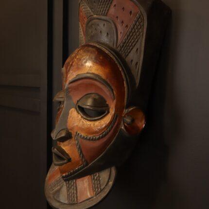 Ancestral Crown Mask – African Tribal Wall Décor