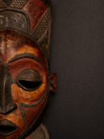 Ancestral Crown Mask – African Tribal Wall Décor