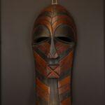 Silent Guardian Mask – African Wooden Wall Décor