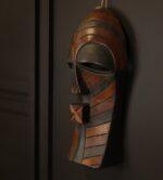 Silent Guardian Mask – African Wooden Wall Décor
