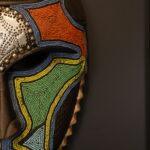 Sky Warrior Mask – African Beaded Wall Décor