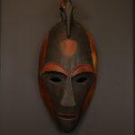 Bird Crest Spirit Mask – African Wooden Wall Décor