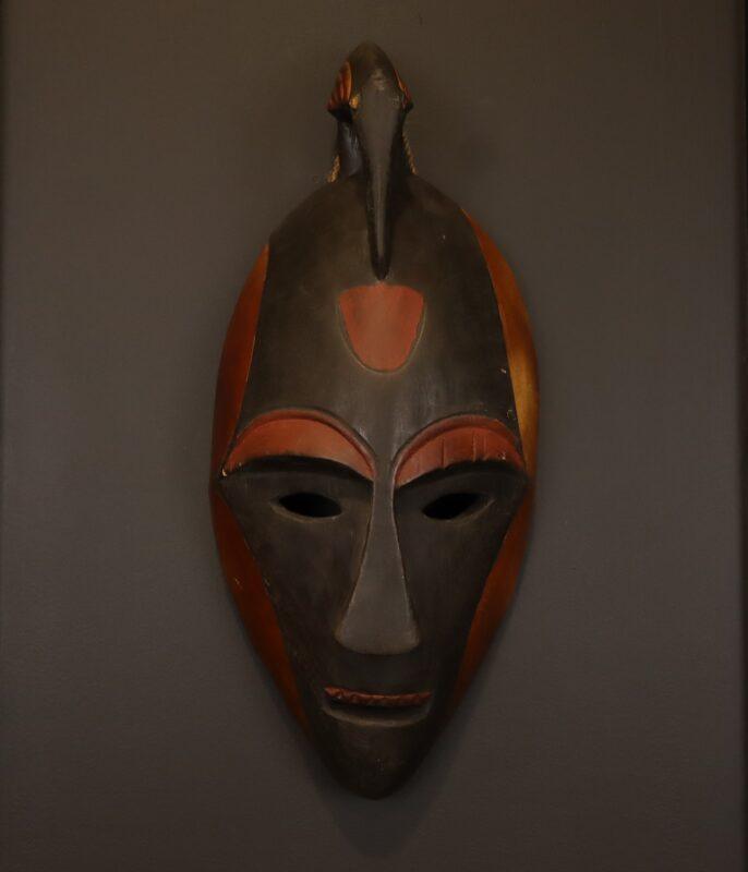 Bird Crest Spirit Mask – African Wooden Wall Décor dimensions guide