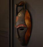 Bird Crest Spirit Mask – African Wooden Wall Décor