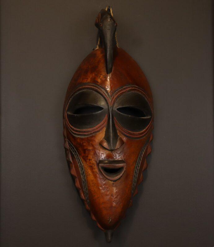 Calm Ancestor Mask – African Wooden Wall Décor dimensions guide