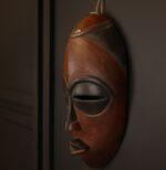 Calm Ancestor Mask – African Wooden Wall Décor