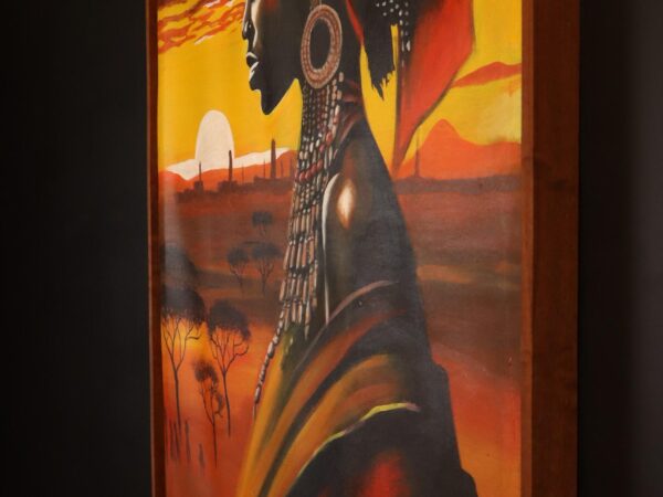 Zahara of the Red Horizon – African Woman Canvas Art