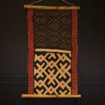 Kuba Geometry Totem Textile Wall Hanging – African Tribal Art Décor