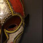 Sunfire Heritage Mask – African Beaded Wall Décor