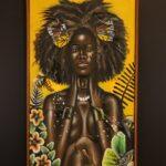 Butterfly Spirit – African Woman Botanical Canvas Art