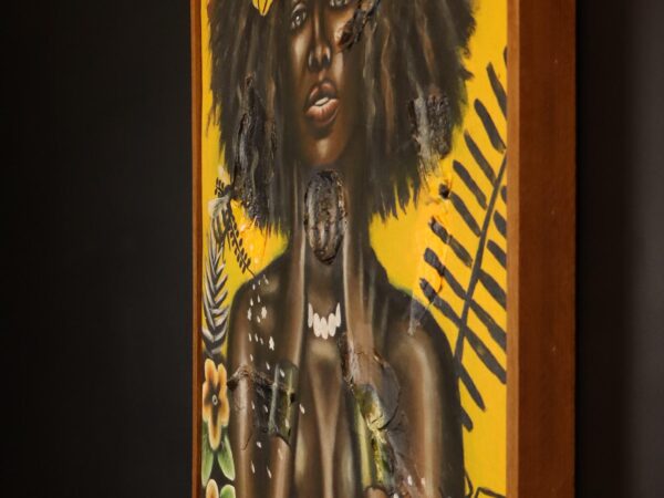 Butterfly Spirit – African Woman Botanical Canvas Art