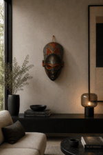 Royal Shadow Mask – African Wooden Wall Décor