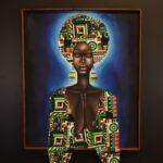 Prayer in Blue – African Woman Canvas Art