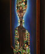 Prayer in Blue – African Woman Canvas Art