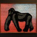 Guardian of the Wild – African Gorilla Textile Wall Art