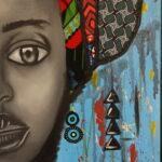 Zuri of the Blue Sky – African Woman Canvas Art