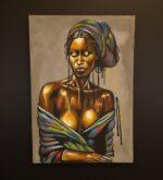 Amani in Colour – African Woman Canvas Art