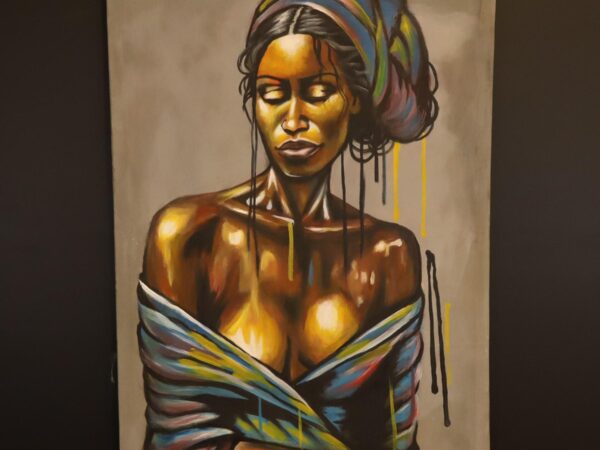 Amani in Colour – African Woman Canvas Art
