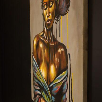 Amani in Colour – African Woman Canvas Art