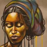 Amani in Colour – African Woman Canvas Art