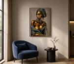 Amani in Colour – African Woman Canvas Art