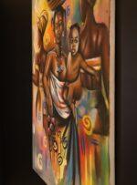 Mama of the Harvest – African Family Canvas Art