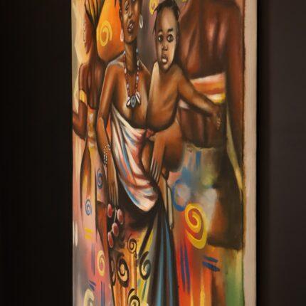 Mama of the Harvest – African Family Canvas Art