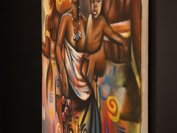 Mama of the Harvest – African Family Canvas Art