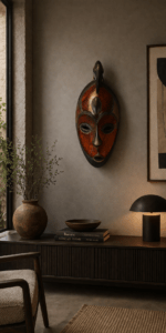 Bird Spirit Ancestor Mask – African Wooden Wall Décor