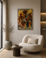 Mama of the Harvest – African Family Canvas Art