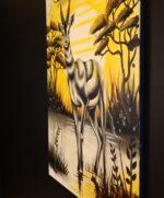 Golden Gazelle – African Wildlife Canvas Art