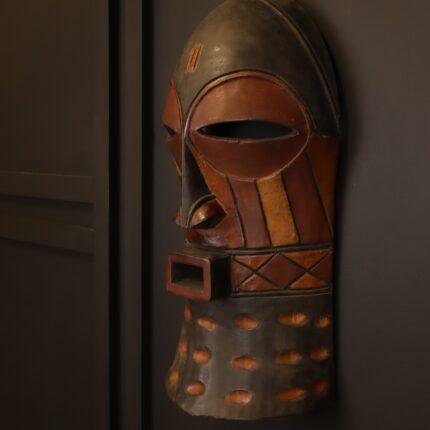 Tribal Rhythm Mask – African Wooden Wall Décor