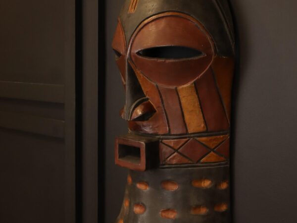 Tribal Rhythm Mask – African Wooden Wall Décor