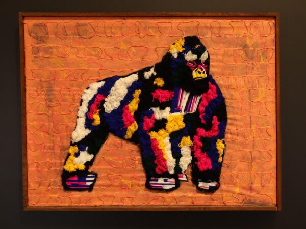 Colour Guardian Gorilla – African Textile Wall Art
