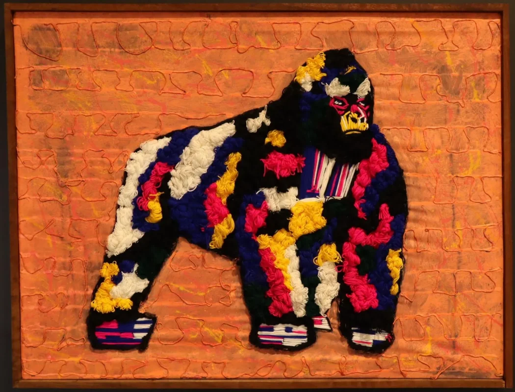 Colour Guardian Gorilla – African Canvas Textile Wall Art dimensions guide