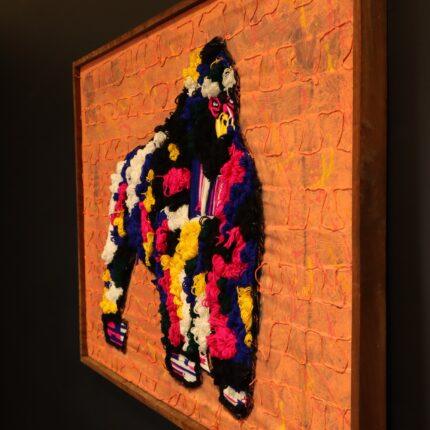 Colour Guardian Gorilla – African Textile Wall Art