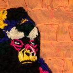 Colour Guardian Gorilla – African Textile Wall Art