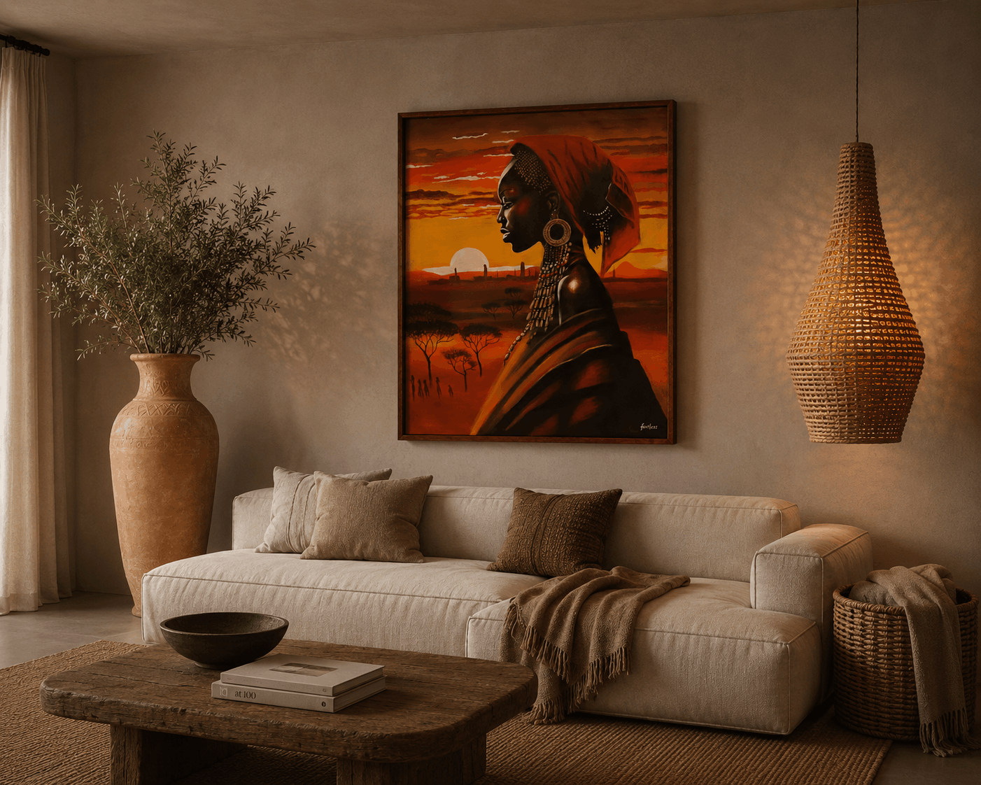 African Paintings UK: Handcrafted Canvas & Textile Wall Art for Boho And Afrohemian Homes 3 4defba11 fcd7 4378 8e70 1bdad173d43c